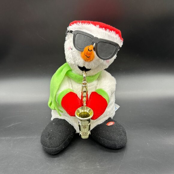 Vintage Musical Snowman Christmas Decoration Saxophone Kids Of America 2005 - Picture 3 of 10